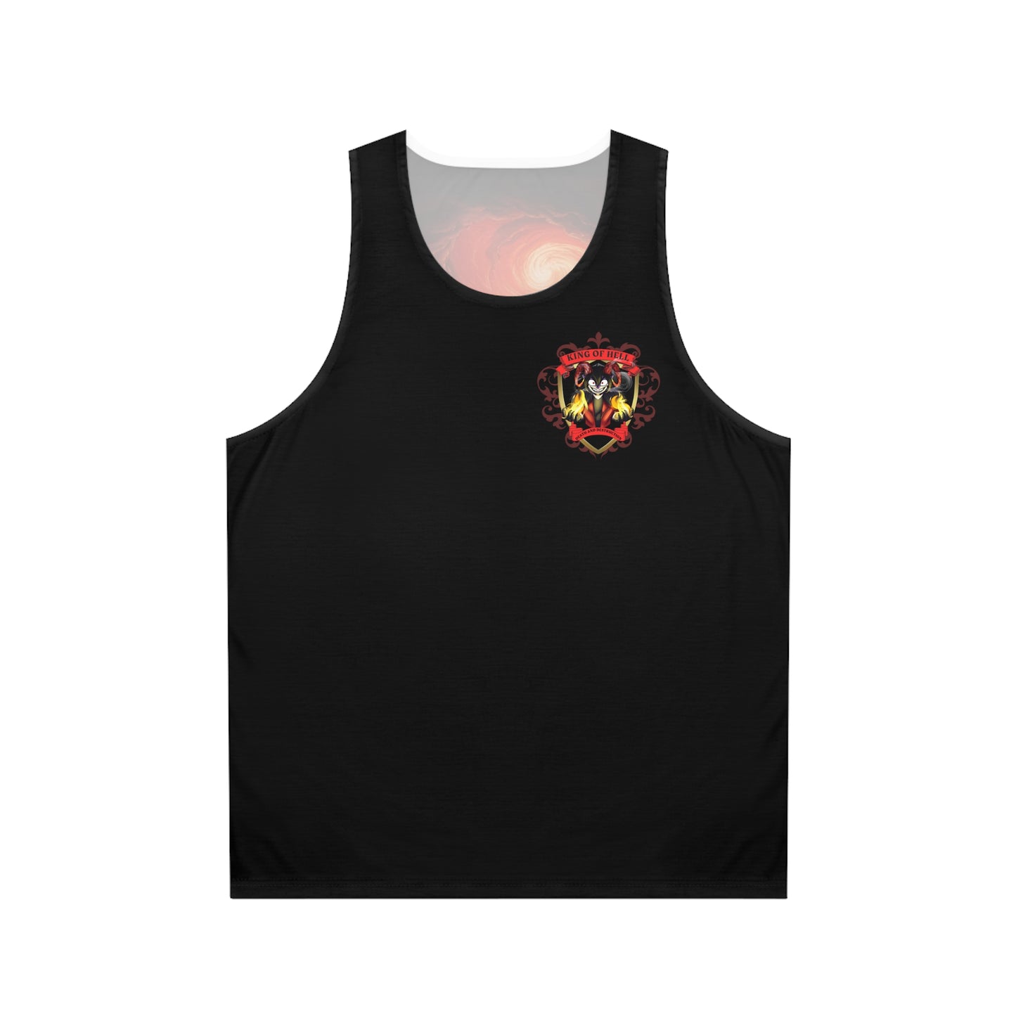 Vibrant Lava Landscape Unisex Tank Top | Summer Wear, Festival Outfits, Artistic Apparel, Unique Gifts, Outdoor Activities
